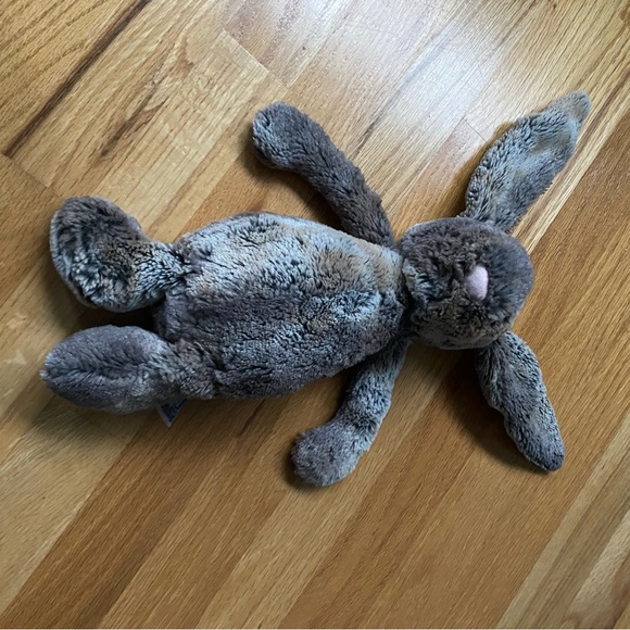 Jellycat Woodland  Bashful Bunny Furry Brown Plush Toy Brown - Picture 2 of 8